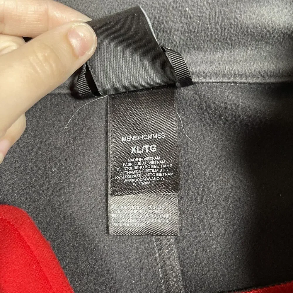 The North Face Jacket Mens XL Red Gray Basic Jacket FlashDry Full Zip Pockets
